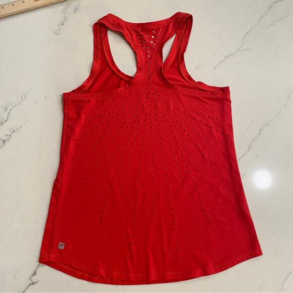 Fabletics Desi Laser Cut Racerback Tank perforated workout top - Picture 3 of 6